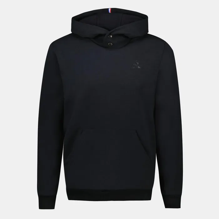 Le Coq Sportif Ton Sur Ton Hoodie Black Men Sweatshirts