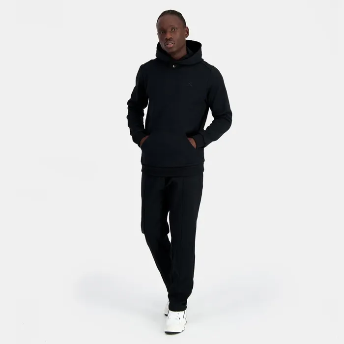 Le Coq Sportif Ton Sur Ton Hoodie Black Men Sweatshirts