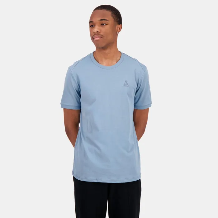 Le Coq Sportif Ton Sur Ton TShirt Faded Denim Men Tshirts And Tops