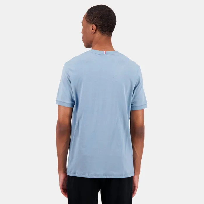 Le Coq Sportif Ton Sur Ton TShirt Faded Denim Men Tshirts And Tops