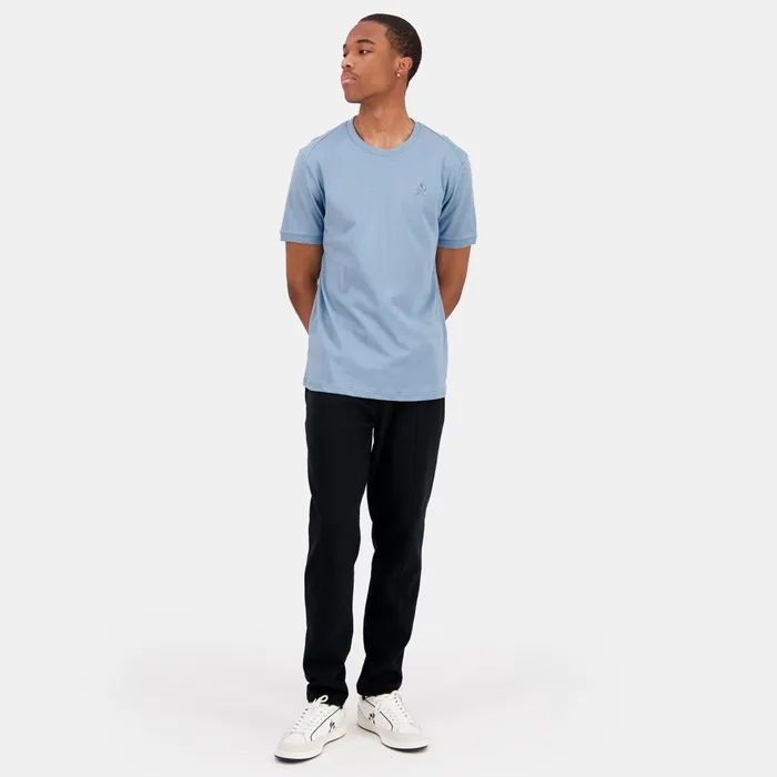 Le Coq Sportif Ton Sur Ton TShirt Faded Denim Men Tshirts And Tops