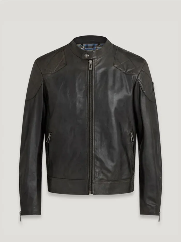 Leather Jackets Men Belstaff Outlaw Jacket Black