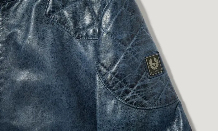 Leather Jackets Men Belstaff Outlaw Jacket Insignia Blue Leather Jackets Men Belstaff Outlaw Jacket Insignia Blue