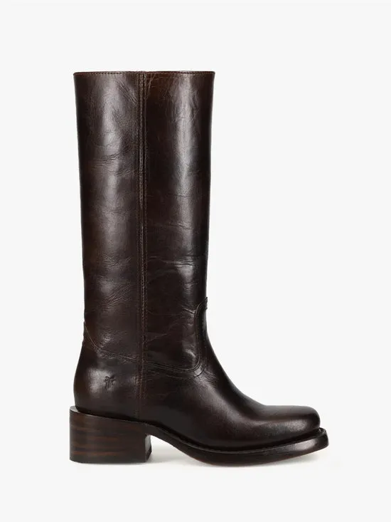Lisa Says Gah Campus Knee High Boot Bourbon Women Shoes