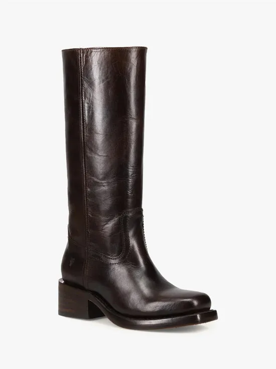 Lisa Says Gah Campus Knee High Boot Bourbon Women Shoes