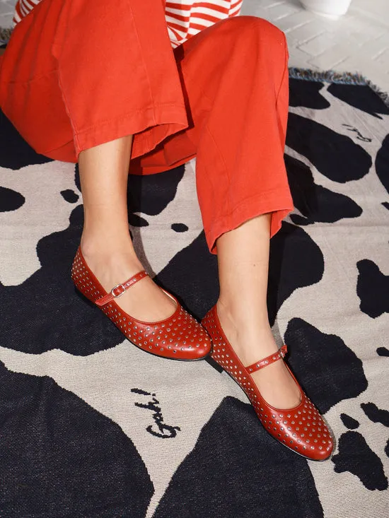Lisa Says Gah Lucien Ballet Flat Red Women Shoes Lisa Says Gah Lucien Ballet Flat Red Women Shoes