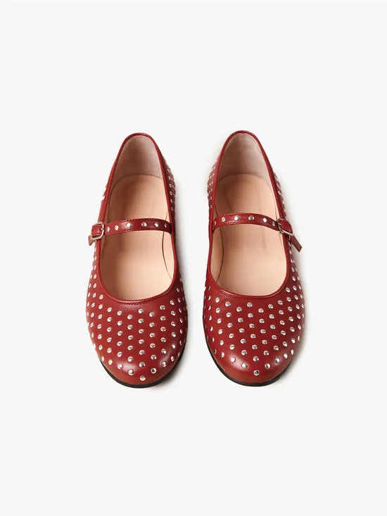 Lisa Says Gah Lucien Ballet Flat Red Women Shoes Lisa Says Gah Lucien Ballet Flat Red Women Shoes