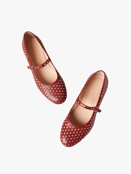 Lisa Says Gah Lucien Ballet Flat Red Women Shoes Lisa Says Gah Lucien Ballet Flat Red Women Shoes