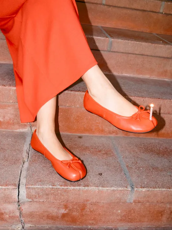 Lisa Says Gah Shoes Women Mason Ballet Flat Red
