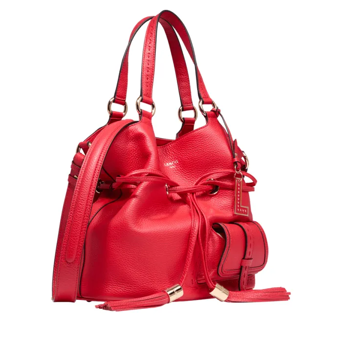 M Bucket Bag Kiss Red Women Lancel Shoulder Bags M Bucket Bag Kiss Red Women Lancel Shoulder Bags