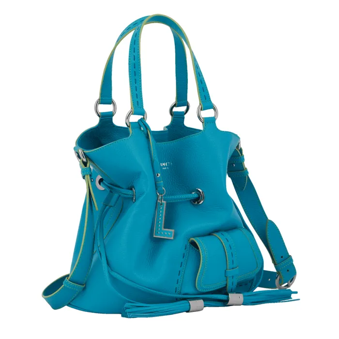 M Bucket Bag Multico Ocean Blue Women Lancel Bucket Bags M Bucket Bag Multico Ocean Blue Women Lancel Bucket Bags
