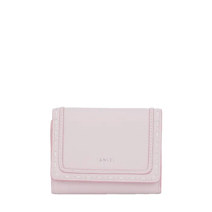 M Flap Compact Wallet Dragee Pink Women Lancel Purse