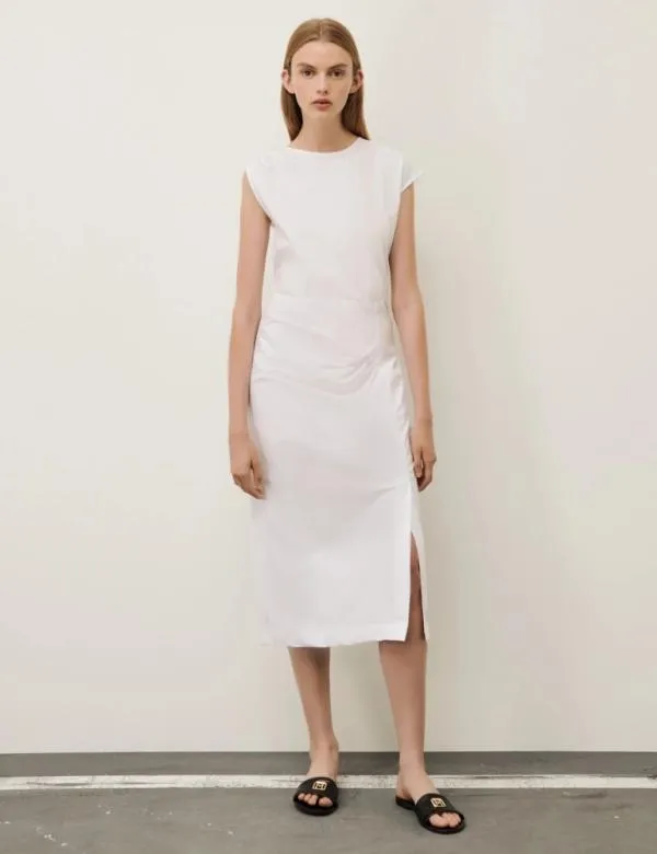Marella Dresses Women Asymmetrical Dress White