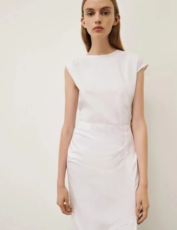 Marella Dresses Women Asymmetrical Dress White