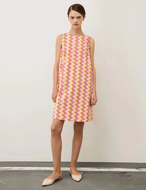 Marella Dresses Women Flared Dress Deep Rose