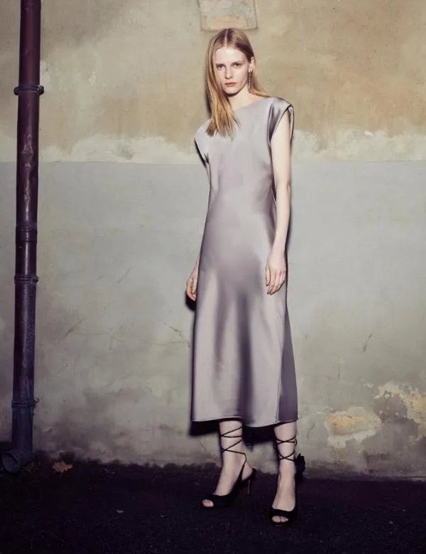 Marella Dresses Women Satin Dress Turtledove