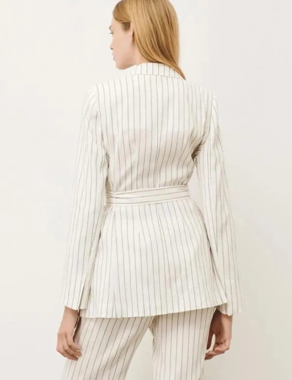 Marella Jackets Women Belted Blazer White