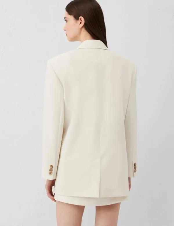 Marella Jackets Women Singlebreasted Blazer Cream