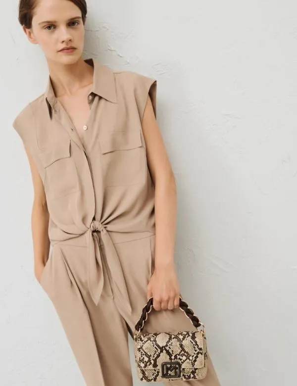 Marella Shirts Women Knotdetail Shirt Sand