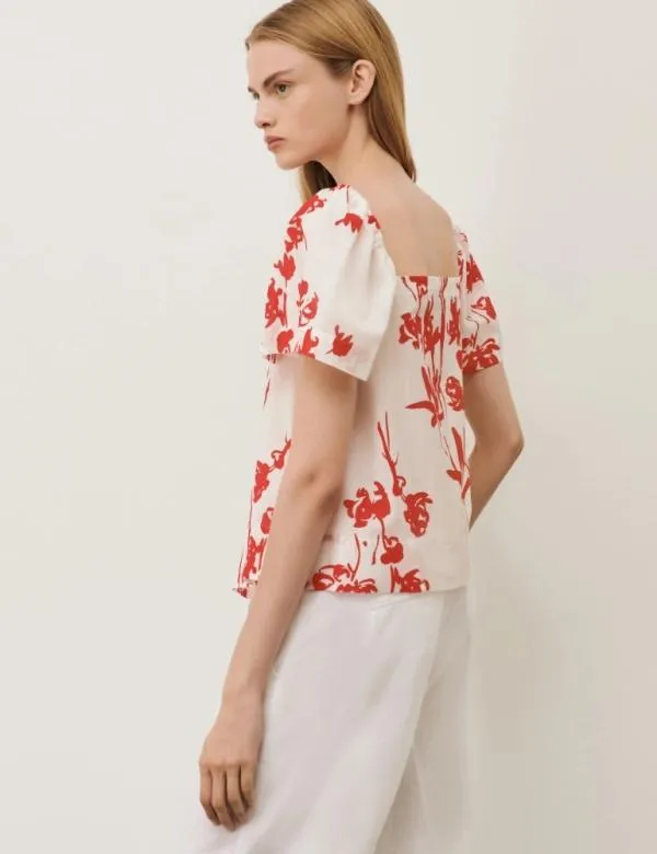 Marella Shirts Women Patterned Top Red