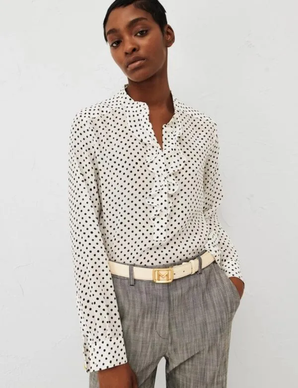 Marella Shirts Women Ruched Blouse White