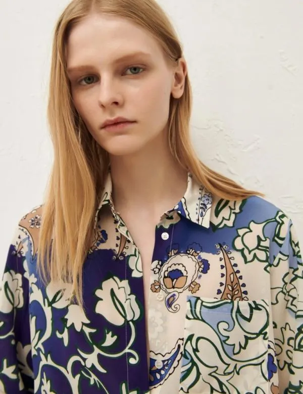 Marella Shirts Women Silk Crepe Shirt Green