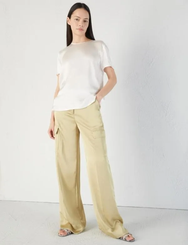Marella Shirts Women Silk Tblouse White