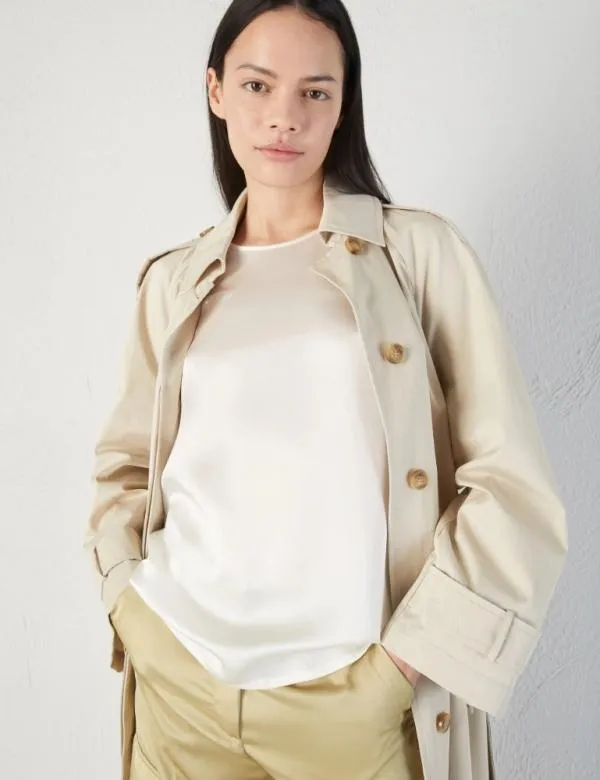 Marella Shirts Women Silk Tblouse White