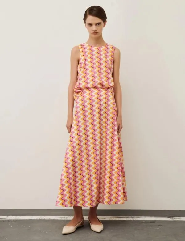 Marella Skirts Women Poplin Skirt Deep Rose