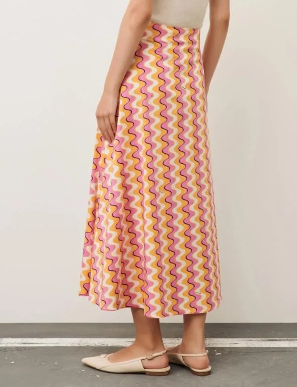 Marella Skirts Women Poplin Skirt Deep Rose
