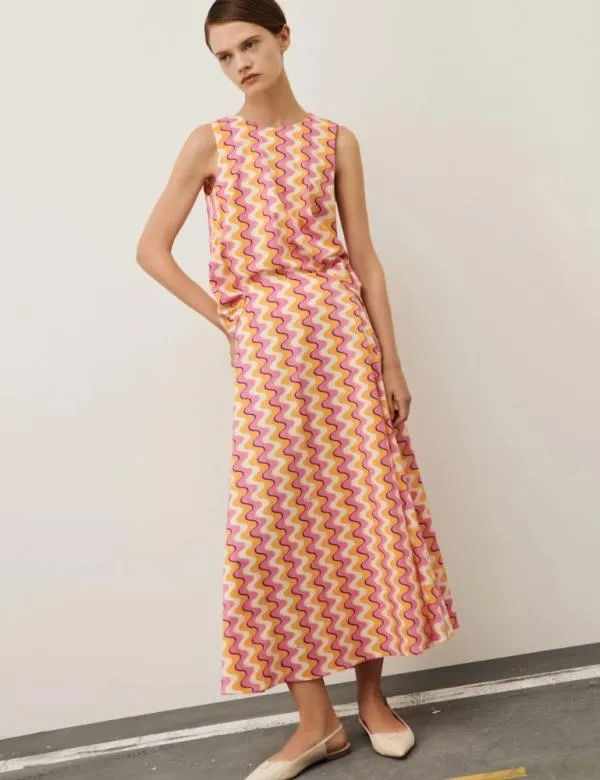 Marella Skirts Women Poplin Skirt Deep Rose