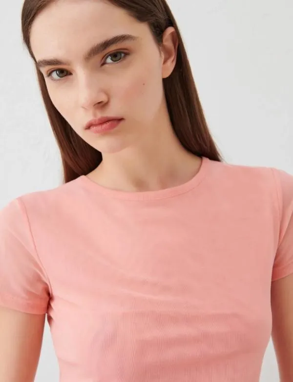 Marella Tops And TShirt Women Tulle Tshirt Peach