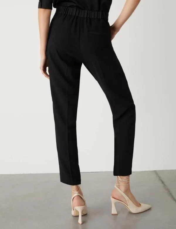Marella Trousers Women Crepe Trousers Black