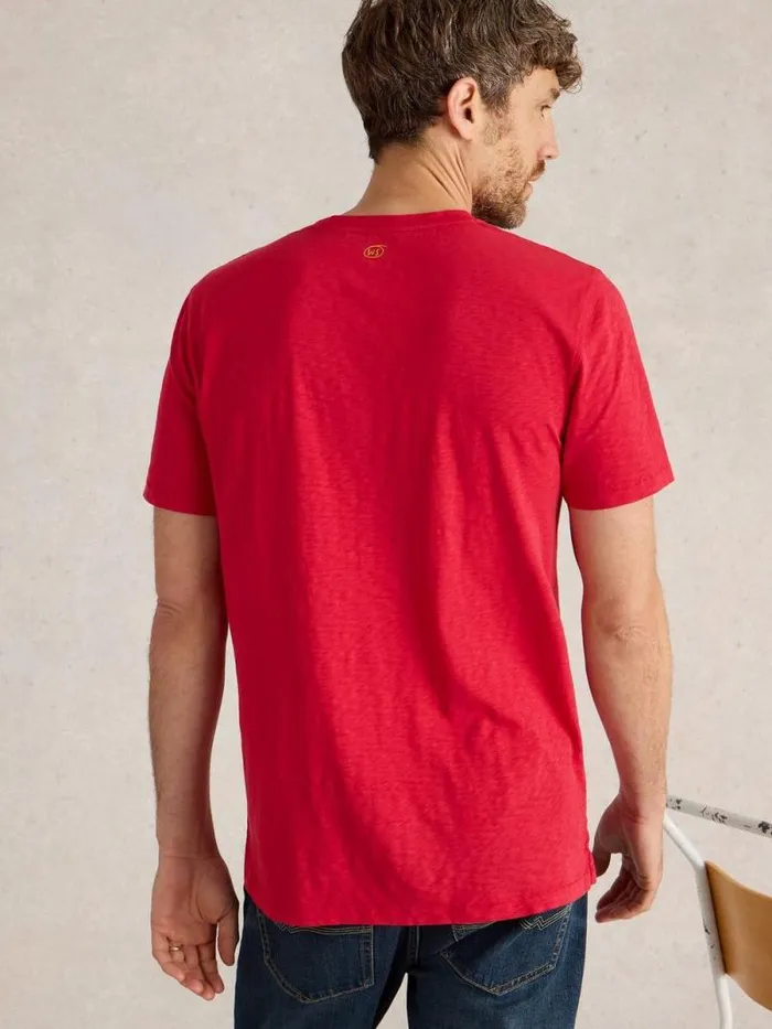 Men Abersoch Short Sleeve Tee Bright Red White Stuff Loungewear Men Abersoch Short Sleeve Tee Bright Red White Stuff Loungewear