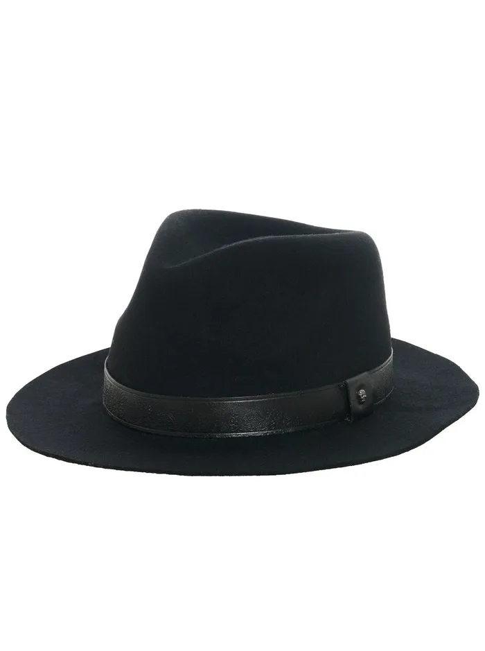 Men Belts and Hats Robert Graham TRILBY HAT Black