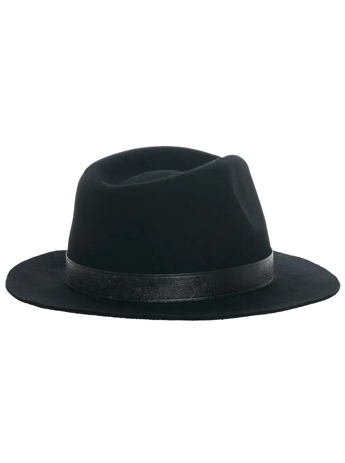 Men Belts and Hats Robert Graham TRILBY HAT Black