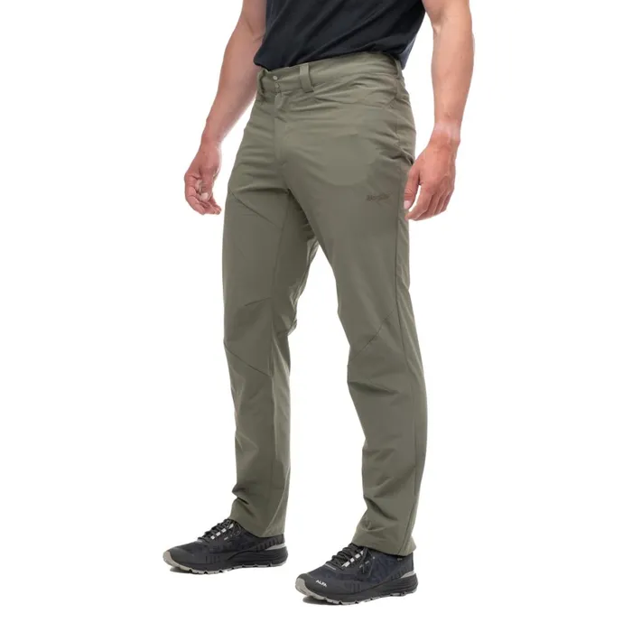 Men Bergans Of Norway Everyday Pants Vandre Light Softshell Pants Greenmud