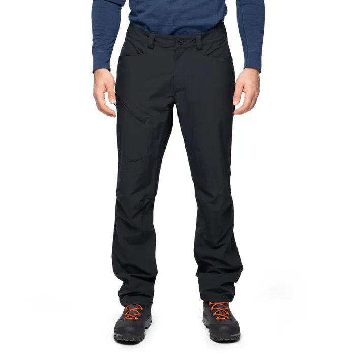 Men Bergans Of Norway Hiking Pants Vaagaa Light Softshell Pants Black