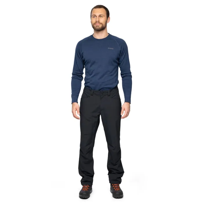 Men Bergans Of Norway Hiking Pants Vaagaa Light Softshell Pants Black