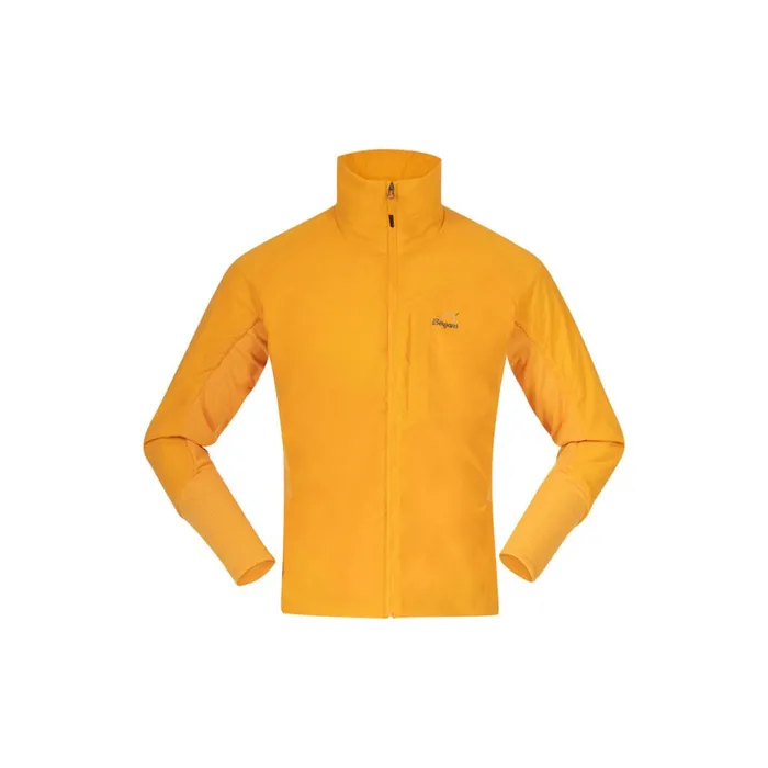 Men Bergans Of Norway Insulation Y Mountainline Light Insulated Air Jacket Mango Yellow