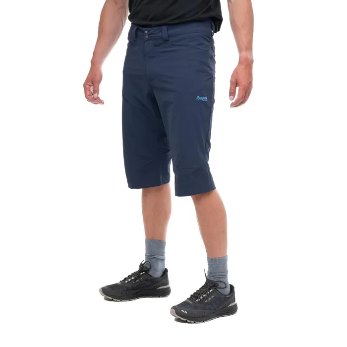 Men Bergans Of Norway Shorts Vandre Light Softshell Long Shorts Navy