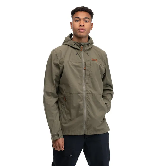 Men Bergans Of Norway Softshell Jackets Nordmarka Leaf Light Wind Jacket Green Mud