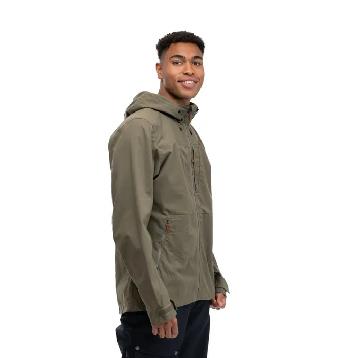 Men Bergans Of Norway Softshell Jackets Nordmarka Leaf Light Wind Jacket Green Mud