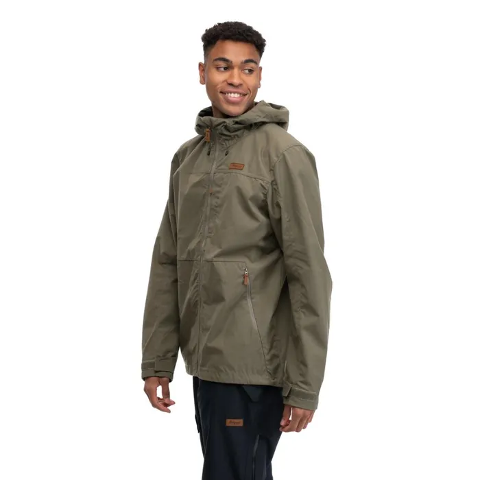 Men Bergans Of Norway Softshell Jackets Nordmarka Leaf Light Wind Jacket Green Mud