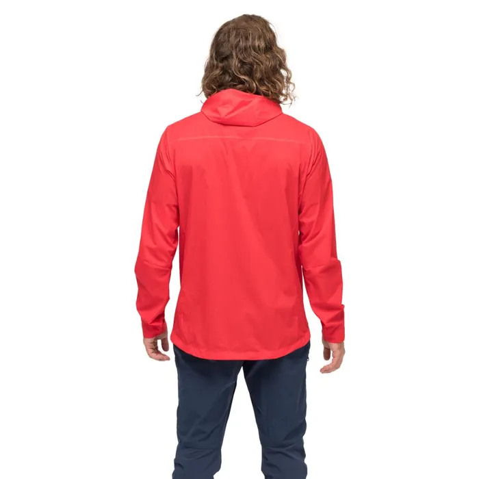 Men Bergans Of Norway Softshell Jackets Rabot Windbreaker Jacket Fire Red