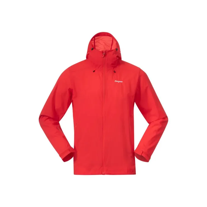 Men Bergans Of Norway Softshell Jackets Rabot Windbreaker Jacket Fire Red