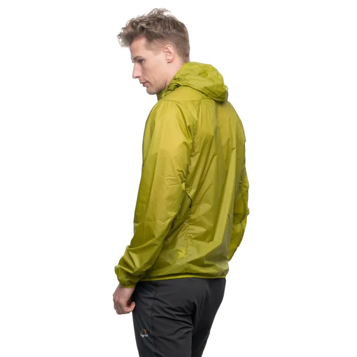Men Bergans Of Norway Softshell Jackets Y Lightline Pure Windbreaker Jacket Golden Lime Green