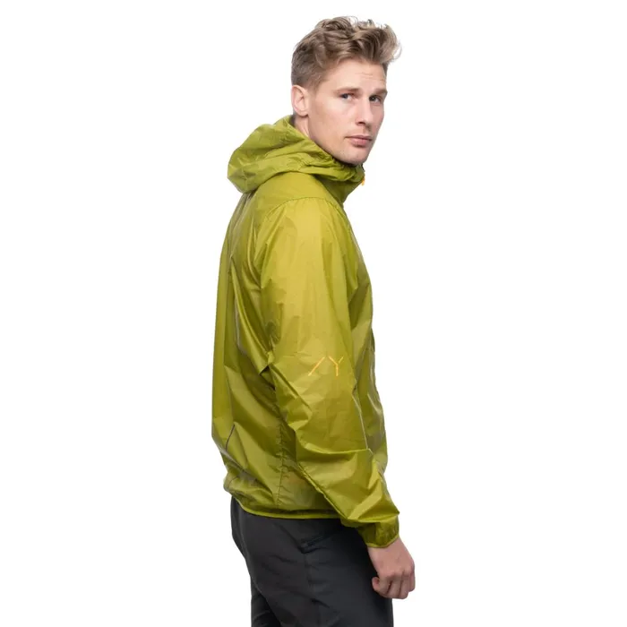 Men Bergans Of Norway Softshell Jackets Y Lightline Pure Windbreaker Jacket Golden Lime Green