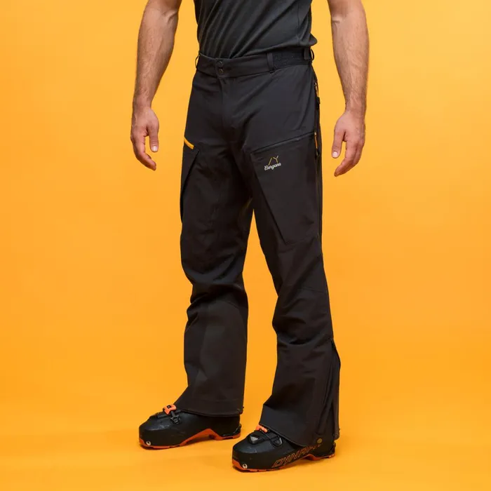 Men Bergans Of Norway Softshell Pants Y Mountainline Hybrid Softshell Pants Dark Shadow Grey