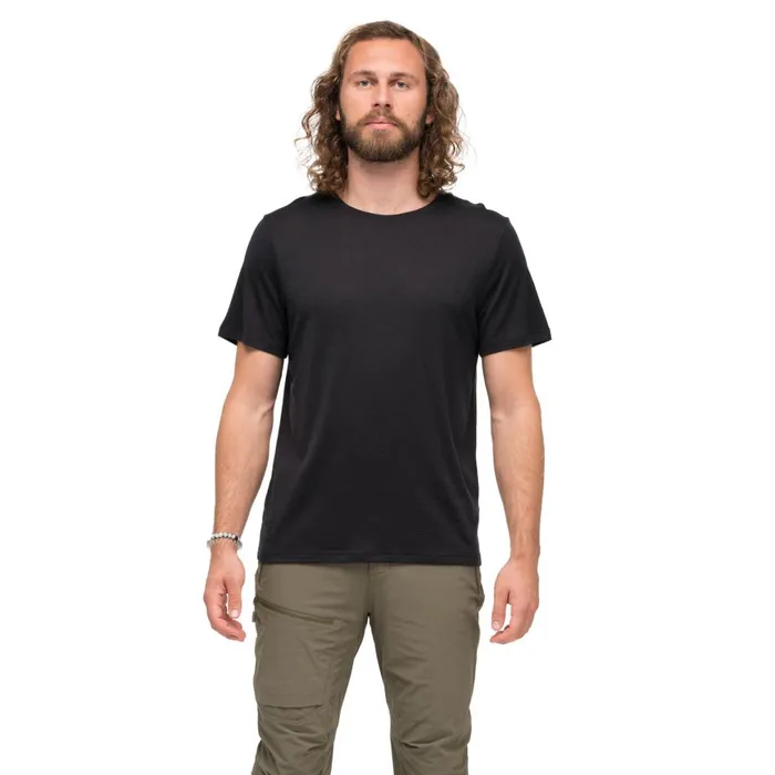 Men Bergans Of Norway TShirts Whenever Merino Tee Black